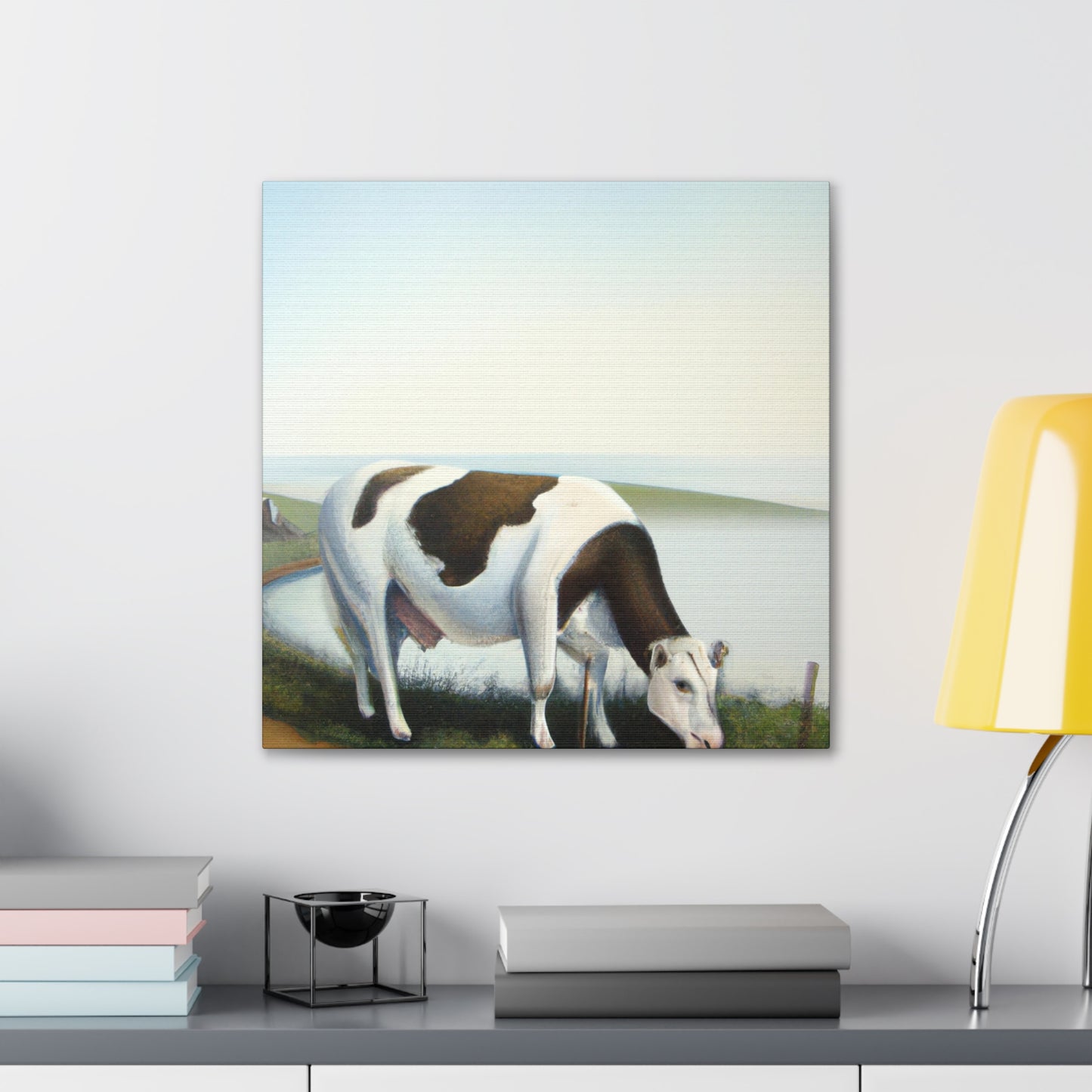 "Milky Dream of Cows" - Canvas