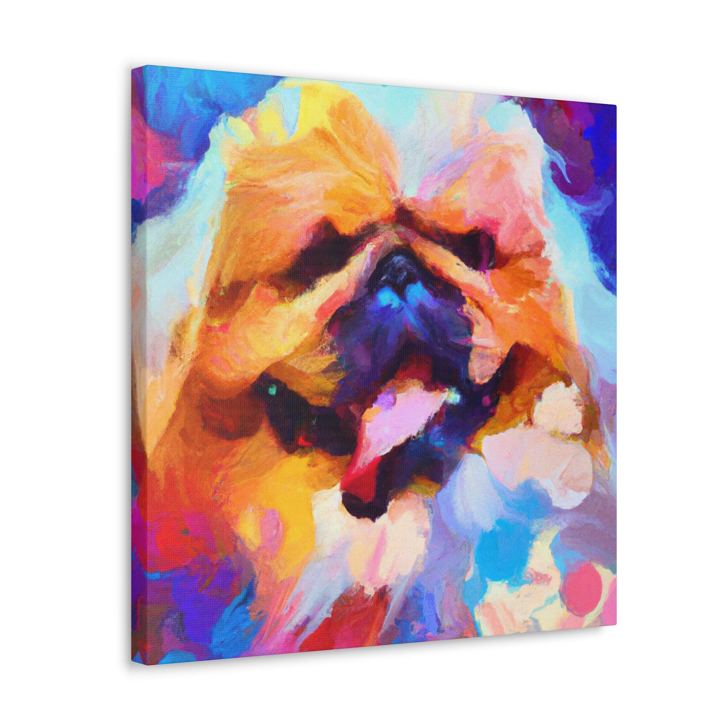 "Pekingese Playful Pose" - Canvas