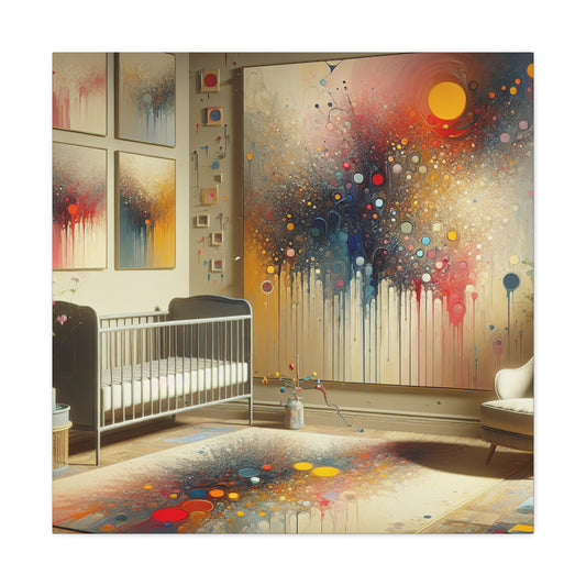 Vibrant Harmony: Dynamic Abstraction - Canvas