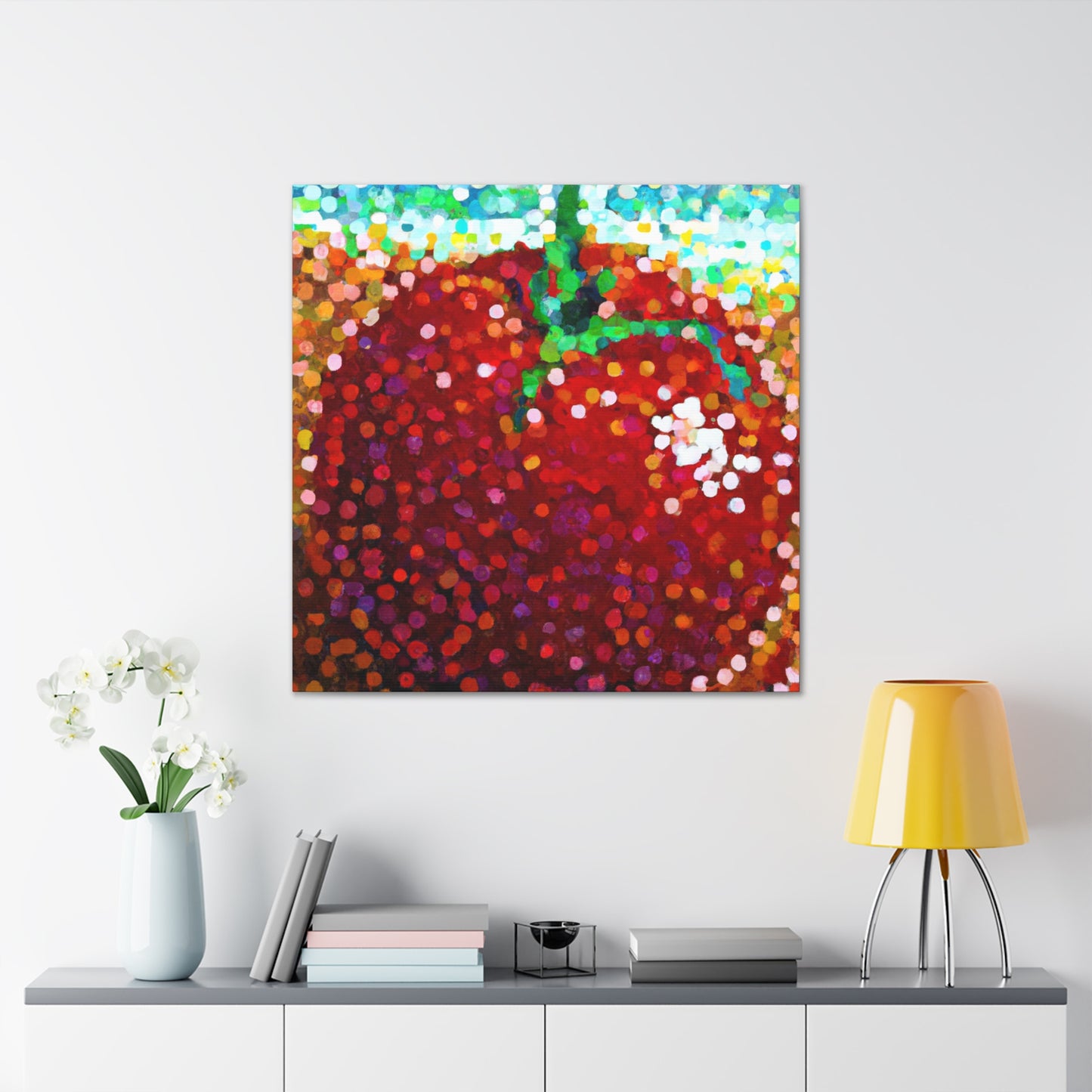 Tomato Pointillism Dream - Canvas