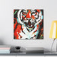 Roaring Bengal Tiger - Canvas