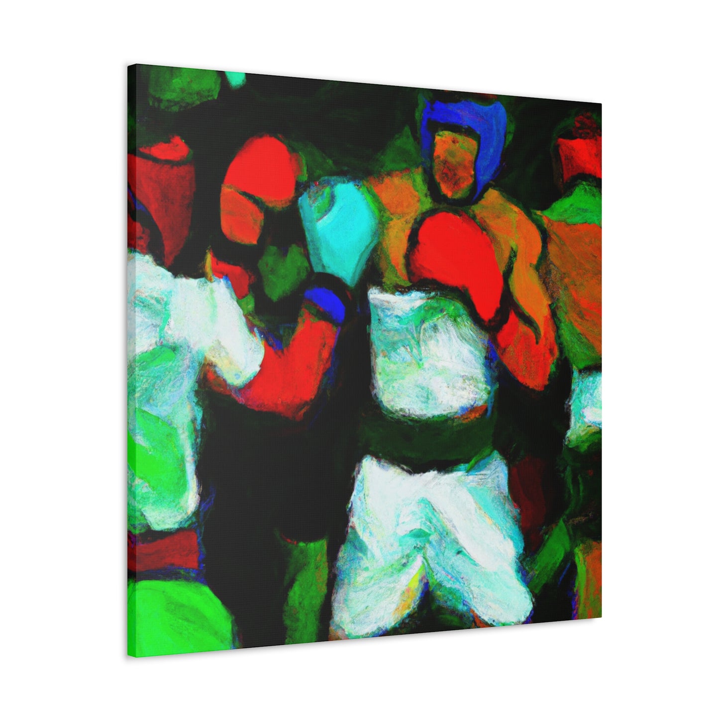 Boxing at Dusk. - Canvas