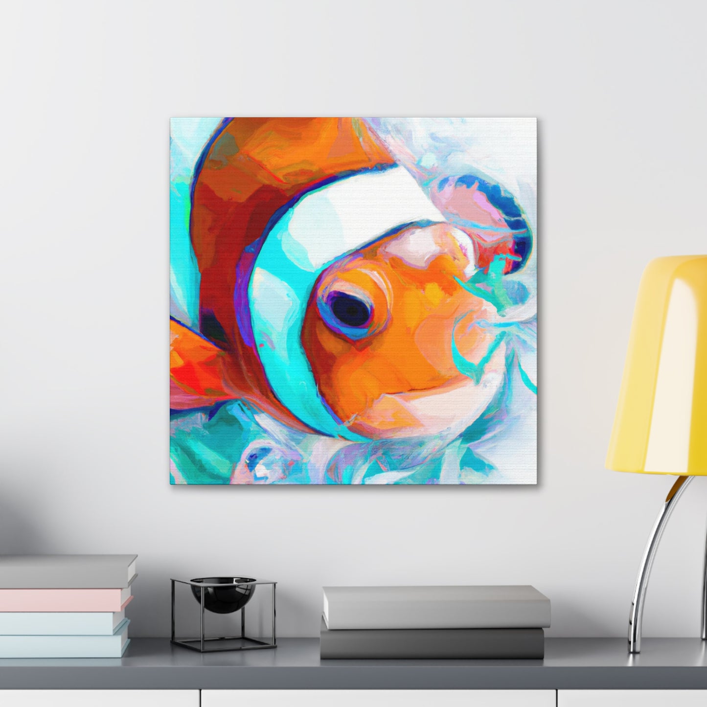 "Clownfish under Moonlight". - Canvas