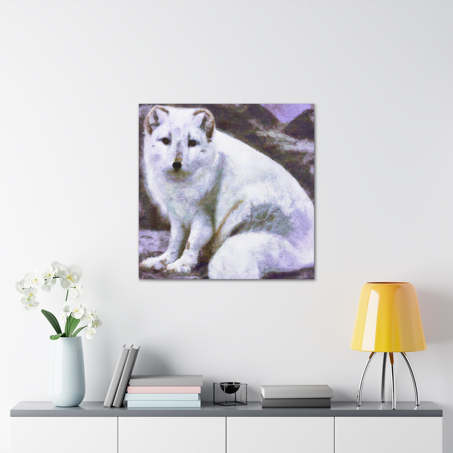 Arctic Fox Enchantment - Canvas