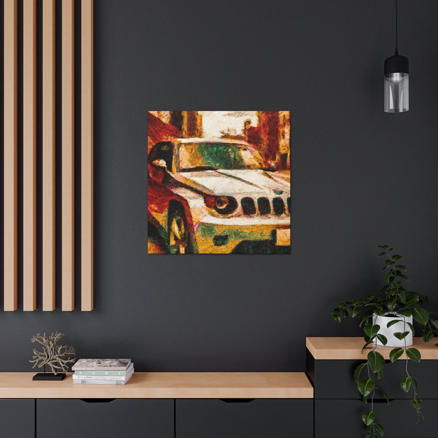 "Cars in Motion Painting" - Canvas