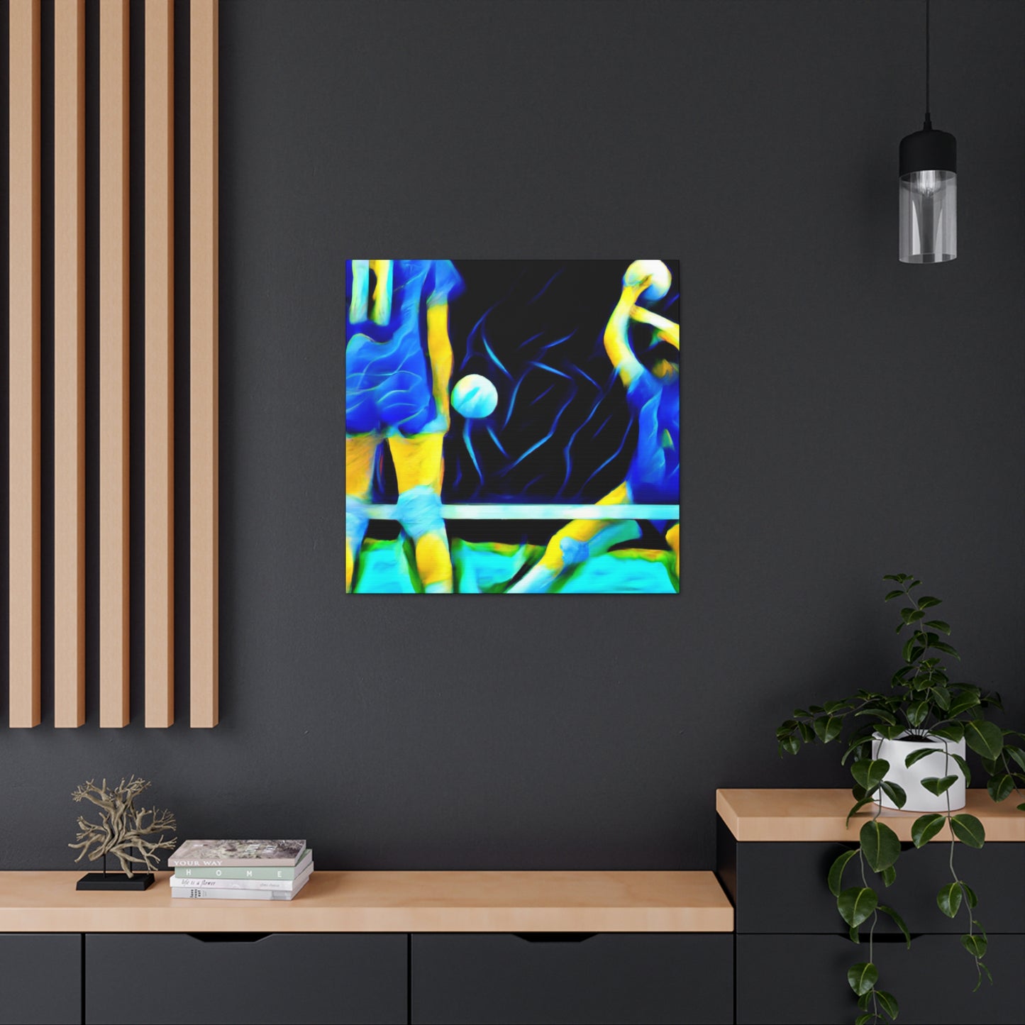 "Volleyball on the Shore" - Canvas