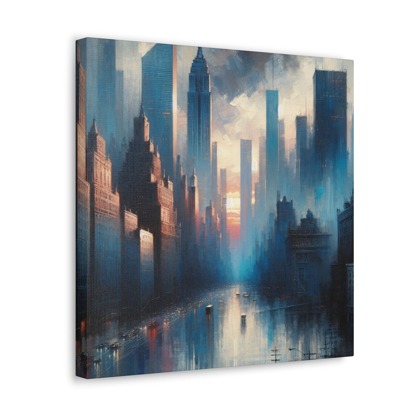 "Gilded Metropolis Majesty" - Canvas