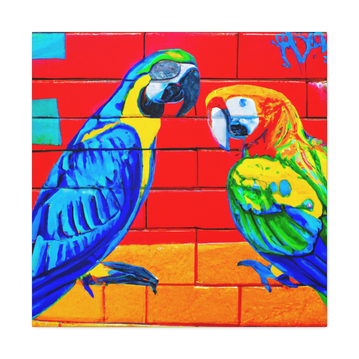 Macaws in Splendor. - Canvas