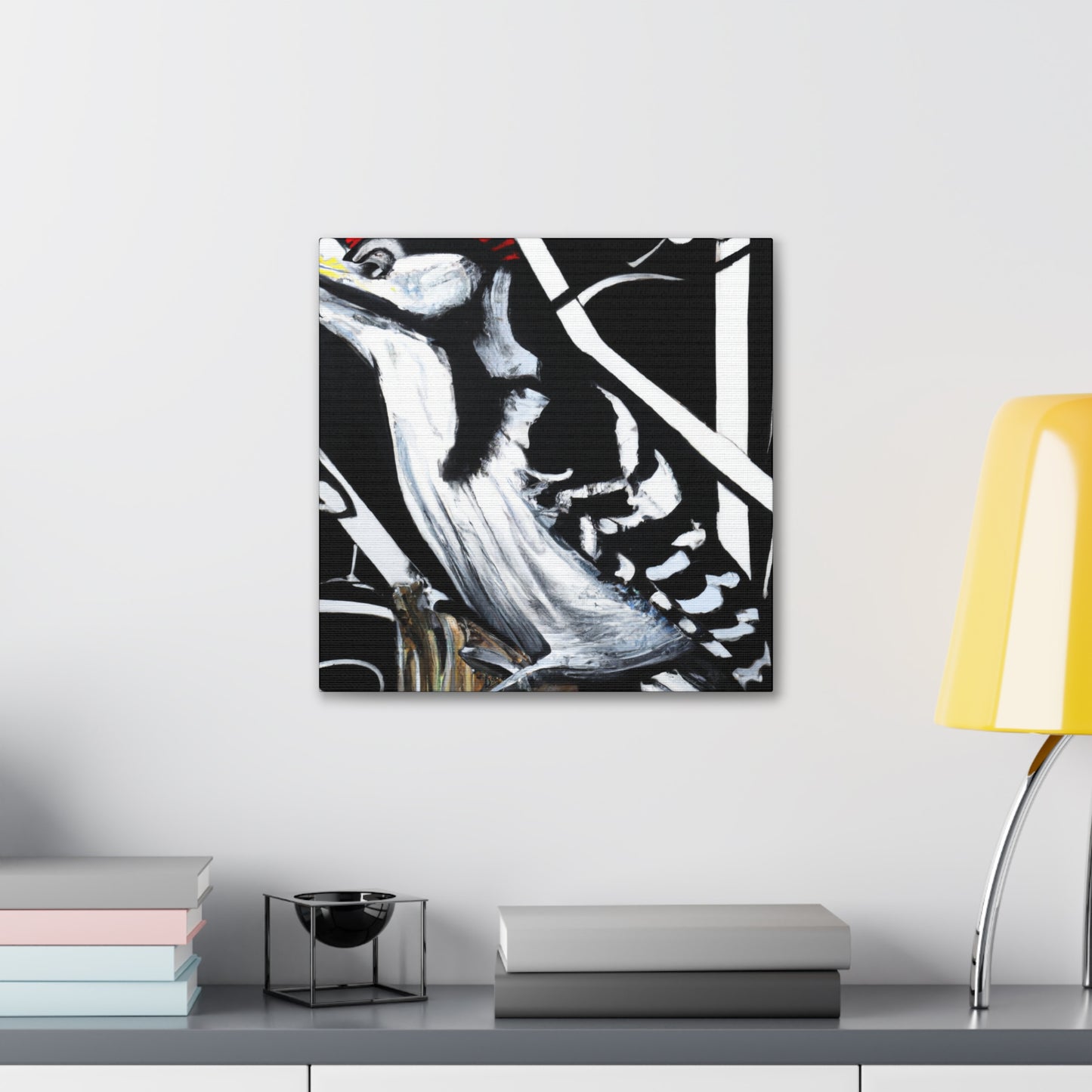 Downy Woodpecker Joy - Canvas