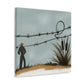 Barbed Wire Abstractions - Canvas