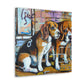 "Beagle and the City" - Canvas