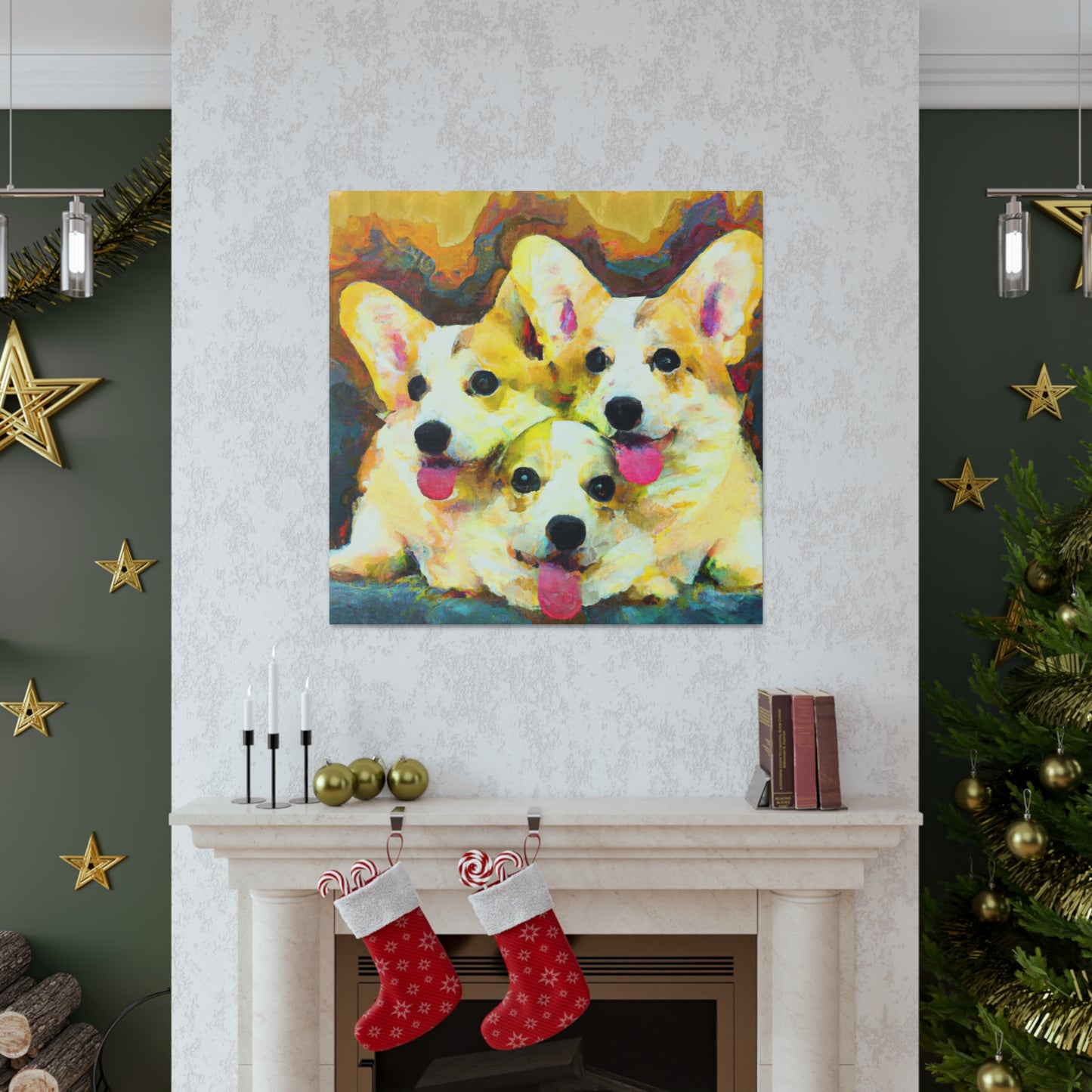 Corgi in a Dream - Canvas