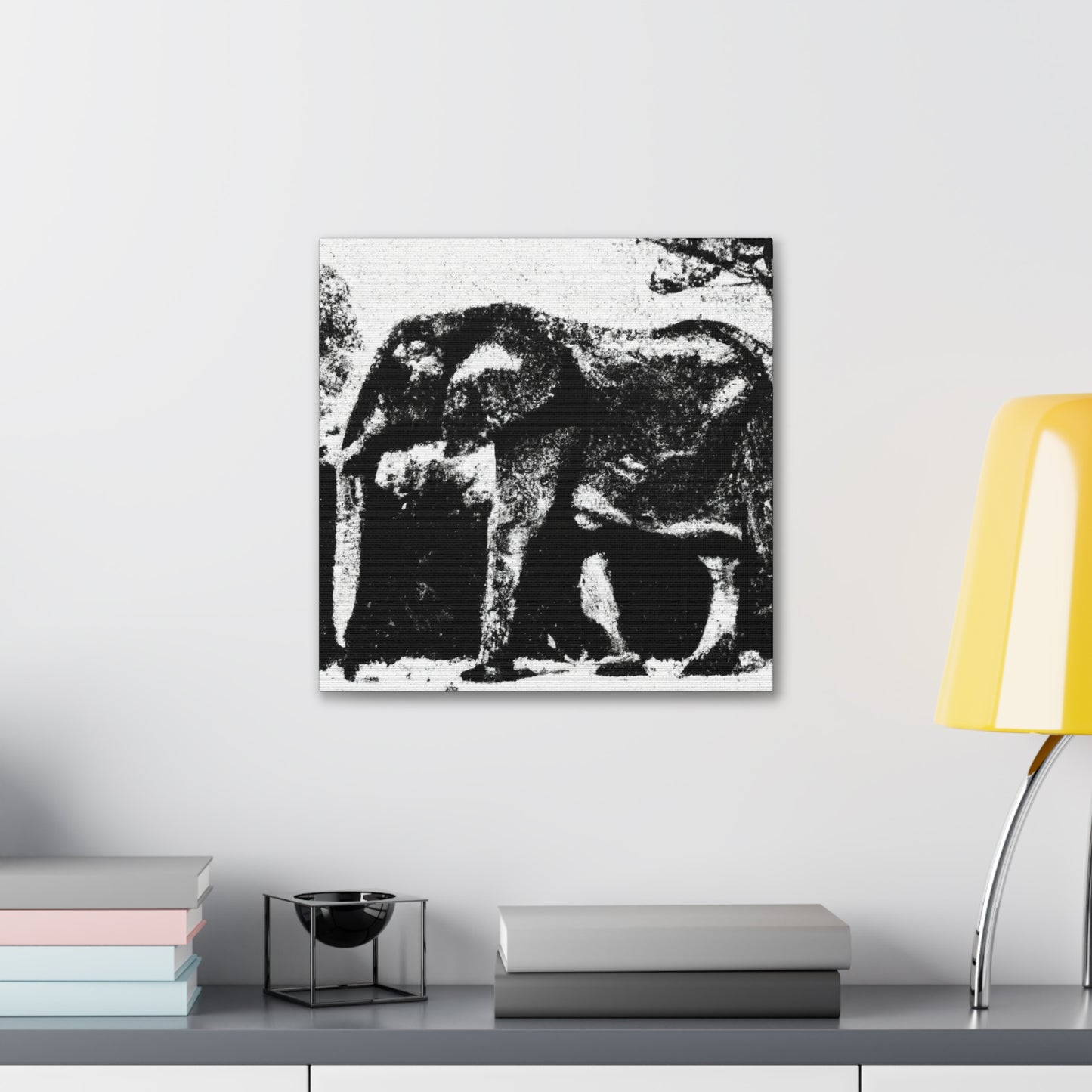 "Elephant's Dreamy Expression" - Canvas