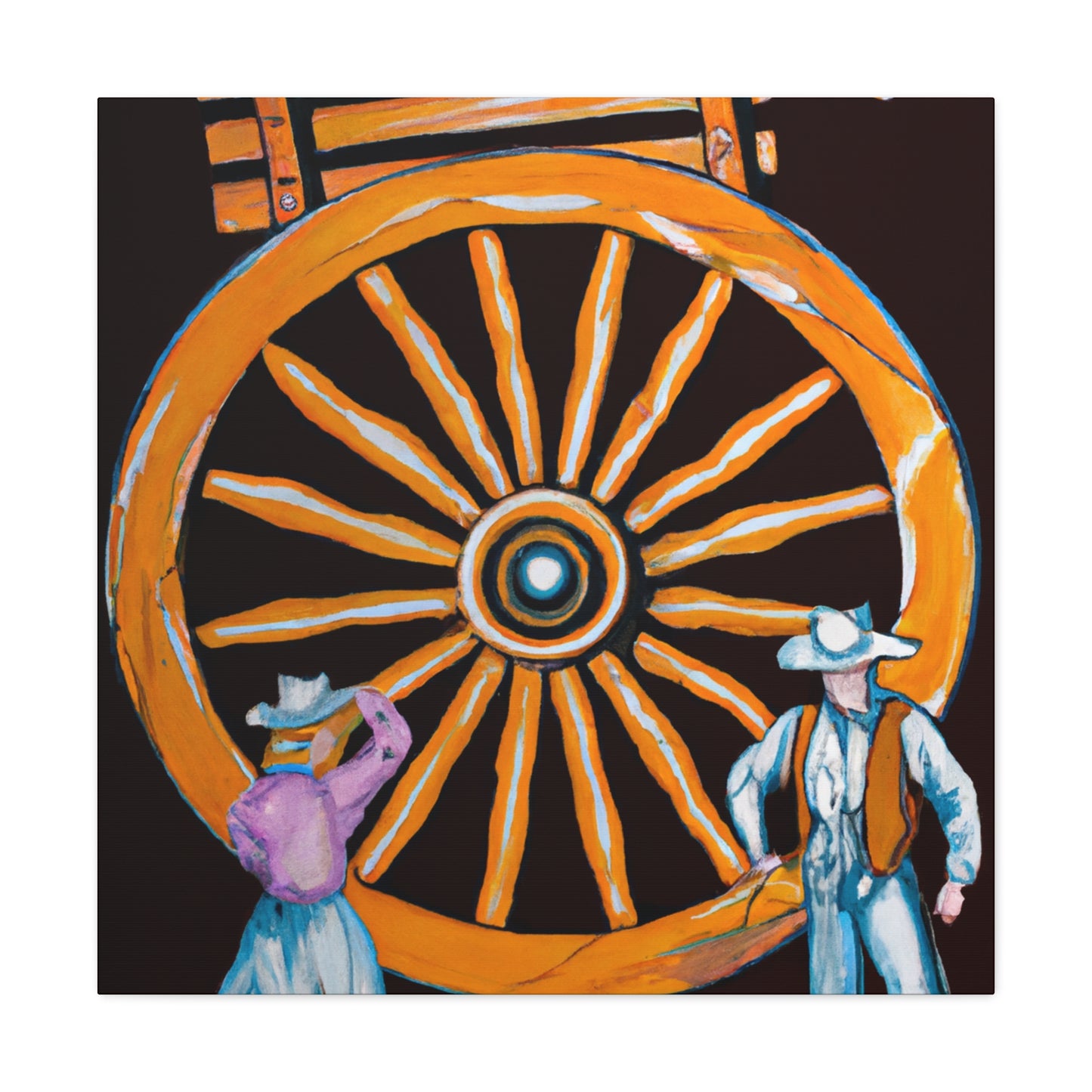 "Wheel of Royal Luxury" - Canvas