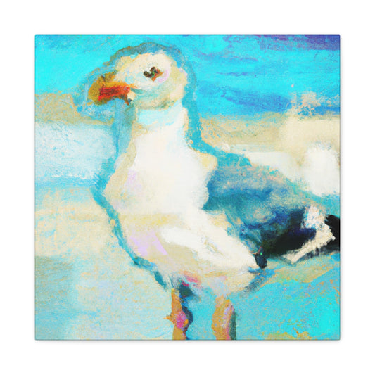 "Seagull In Flight" - Canvas