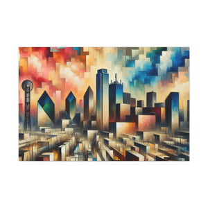 "Whirling Metropolis Vibrations" - Canvas