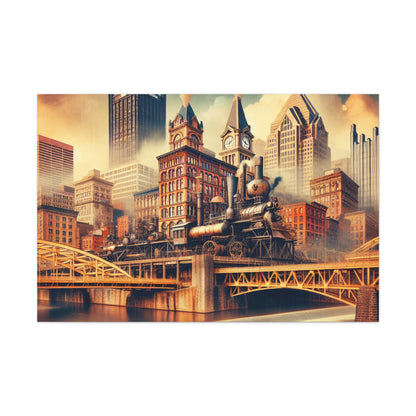 "Pittsburgh's Steam Emporium" - Canvas