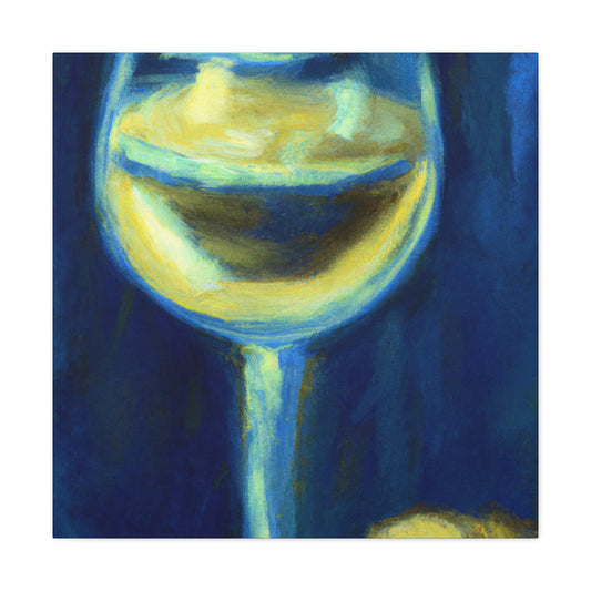 "Wineglass Reflections Impression" - Canvas