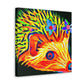 Hedgehog in Art Deco - Canvas