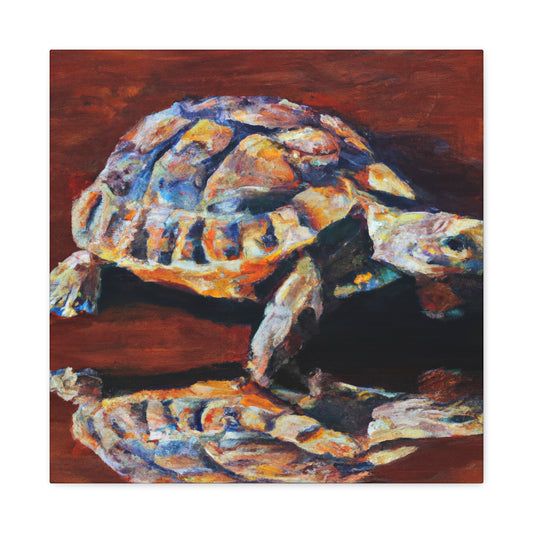 Tortoise in Hyperrealism - Canvas