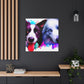 Border Collie Portrait - Canvas