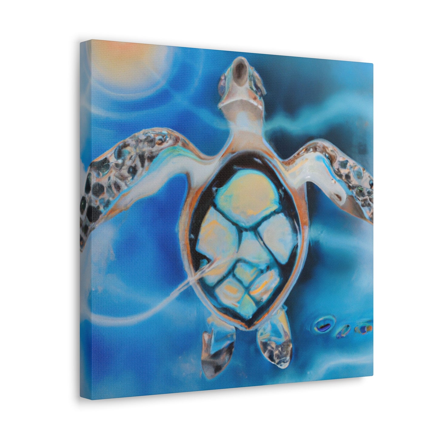 "Sea Turtle Majesty Reigns" - Canvas