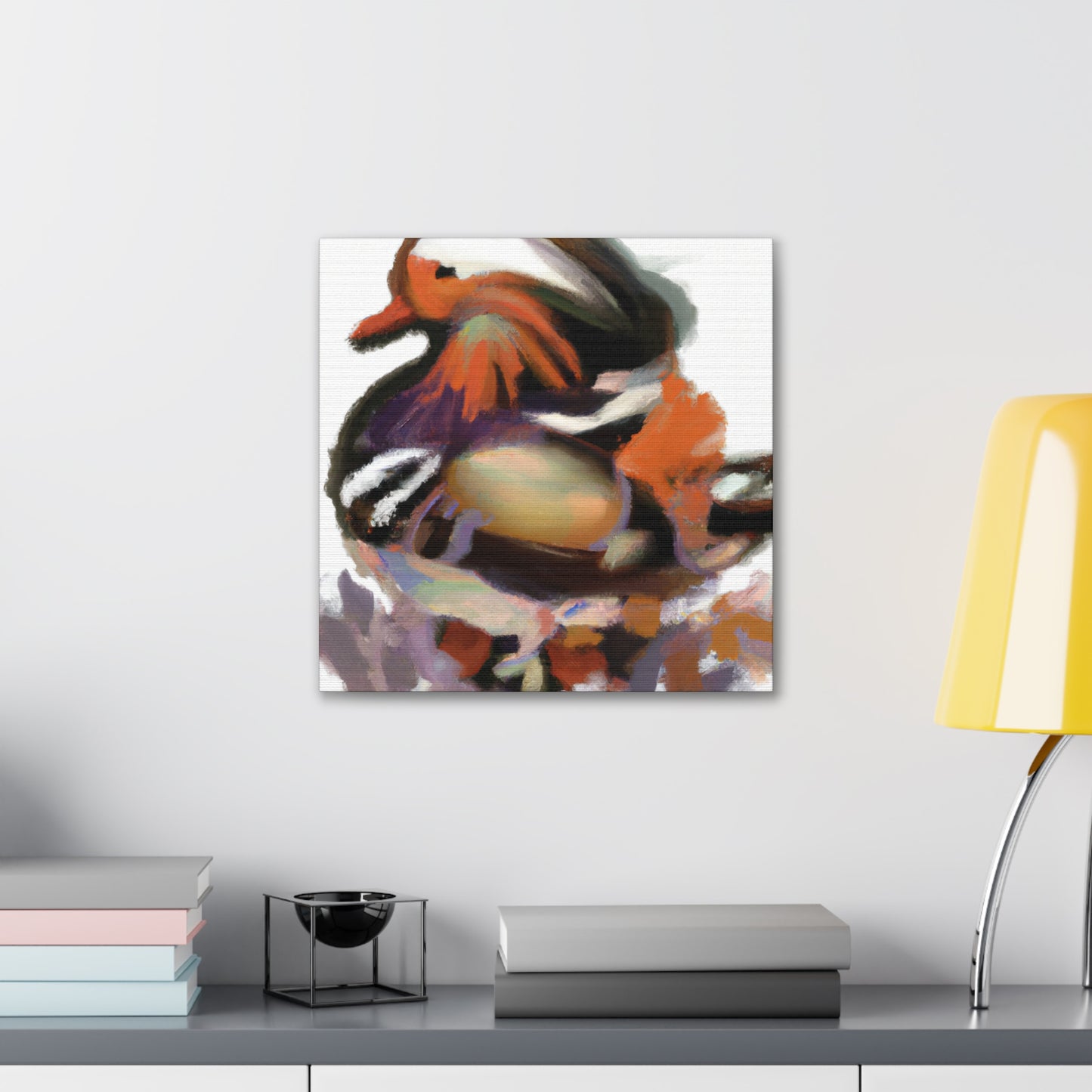 Mandarin Duck Splendor. - Canvas