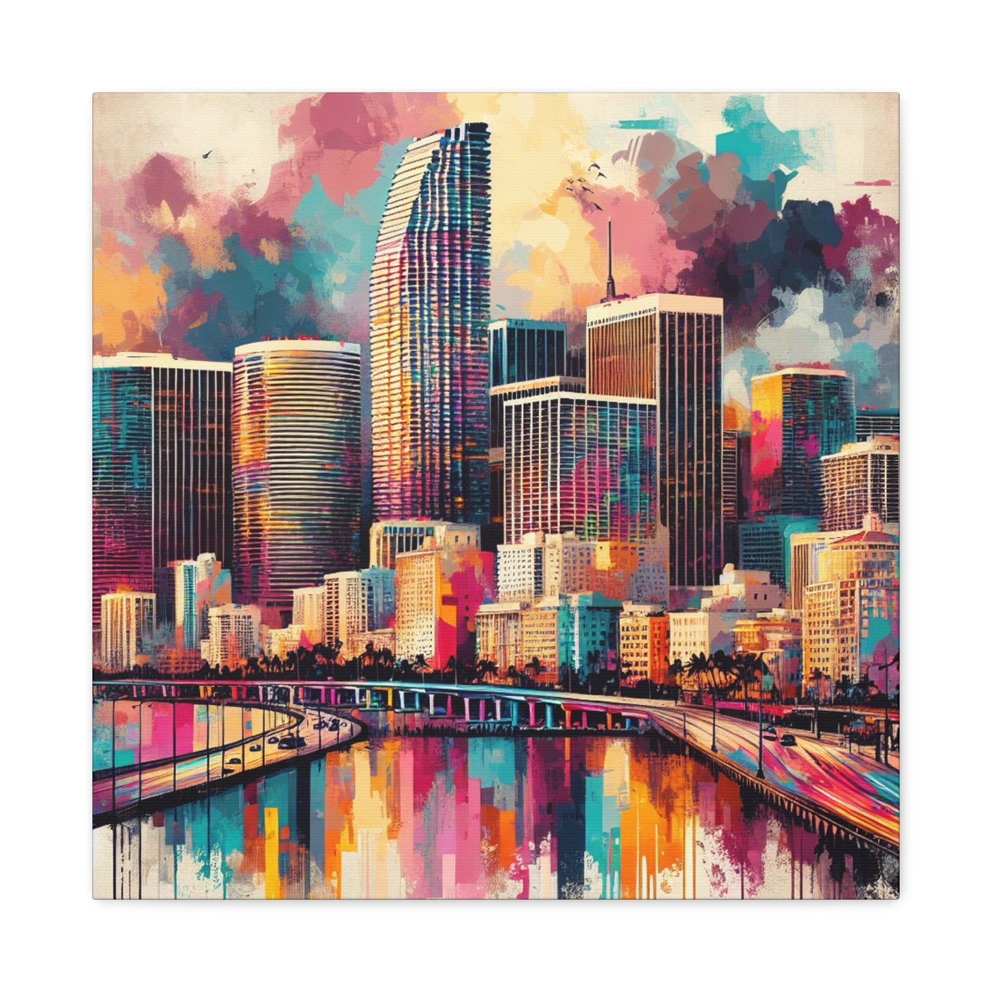 Magic City Vivid Expression - Canvas