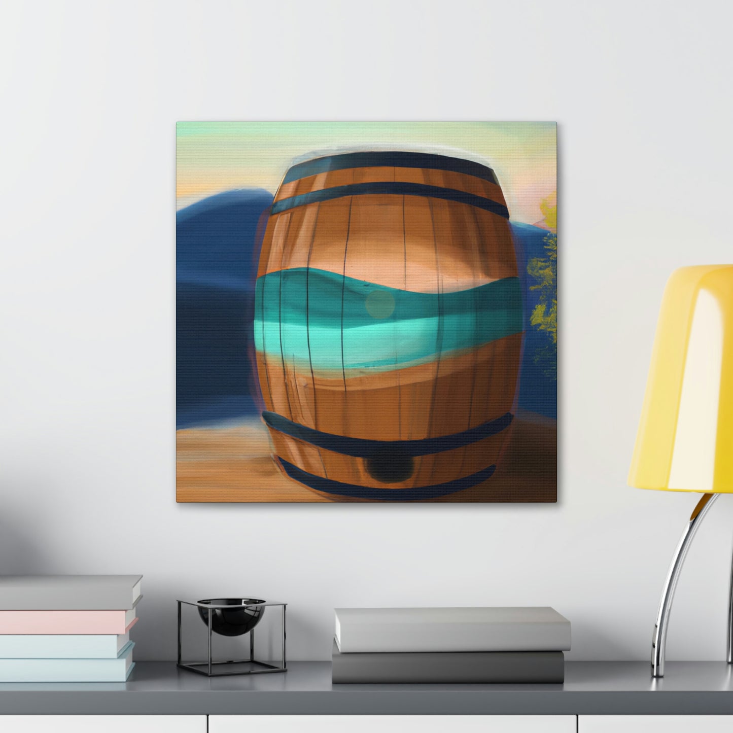 "Whiskey Barrell Nocturne" - Canvas