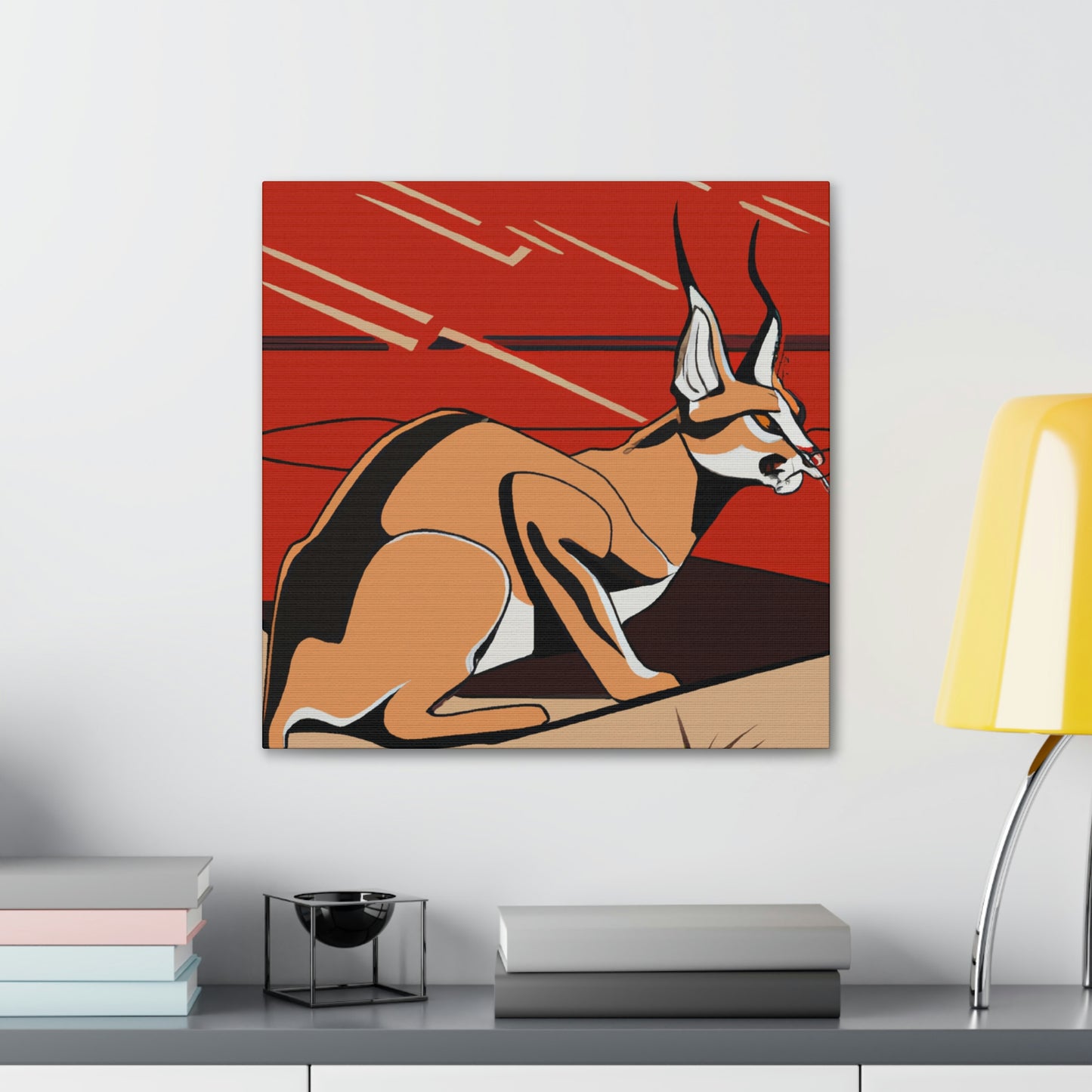 "Caracal's Deco Zenith" - Canvas