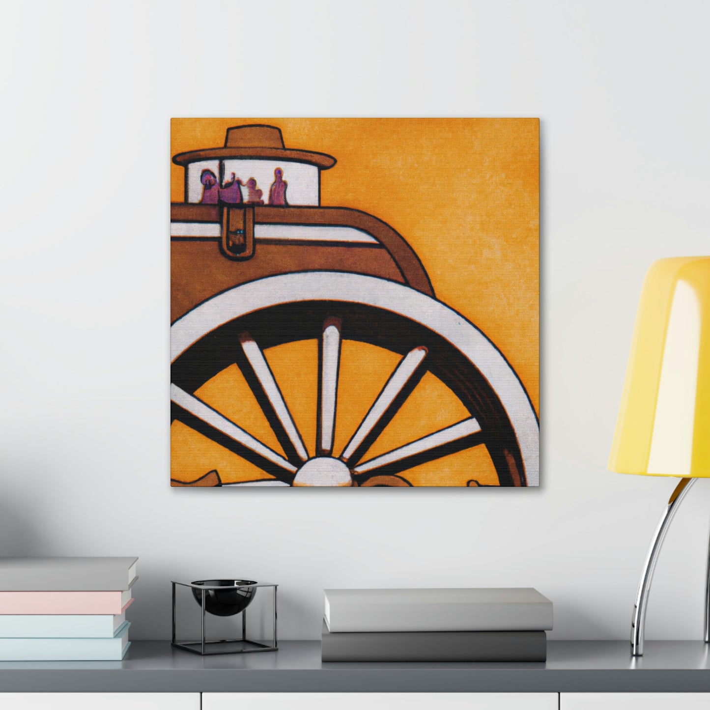 "Wagon Journey Homeward" - Canvas