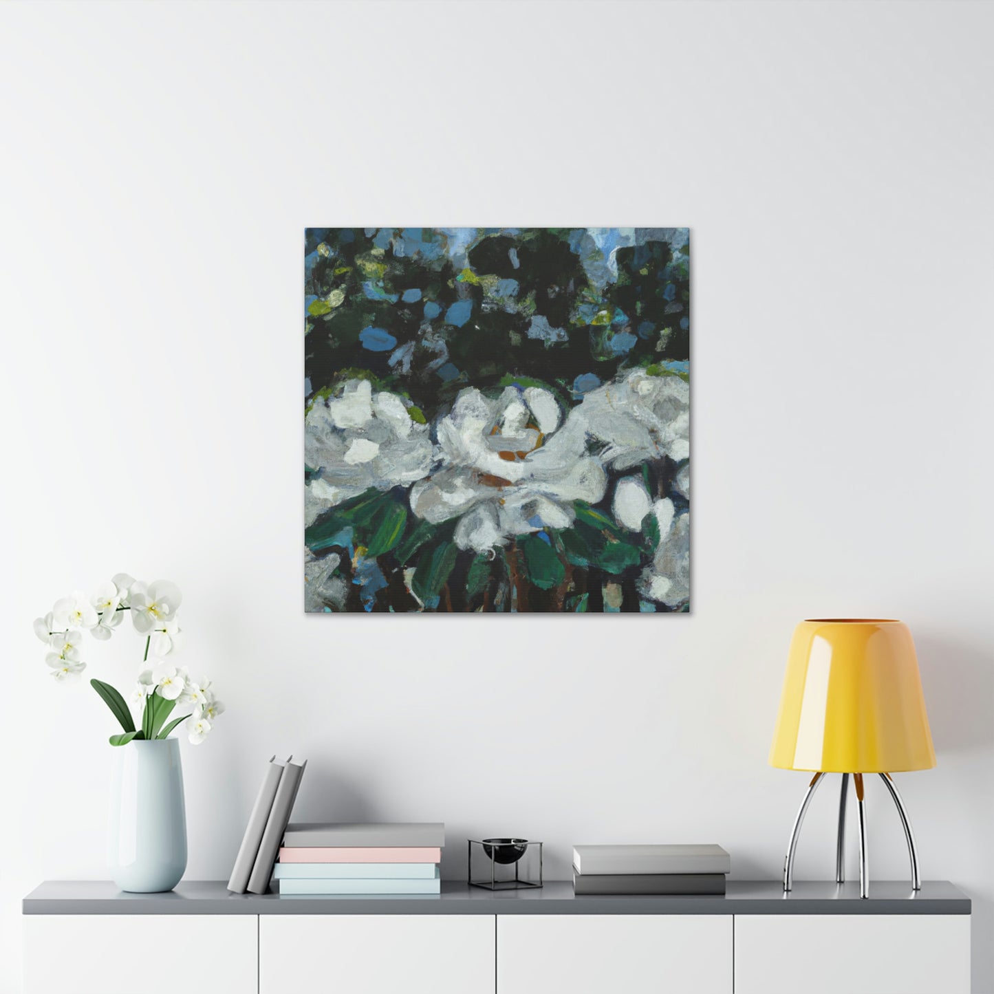 "Gardenia Abstraction Dreaming" - Canvas