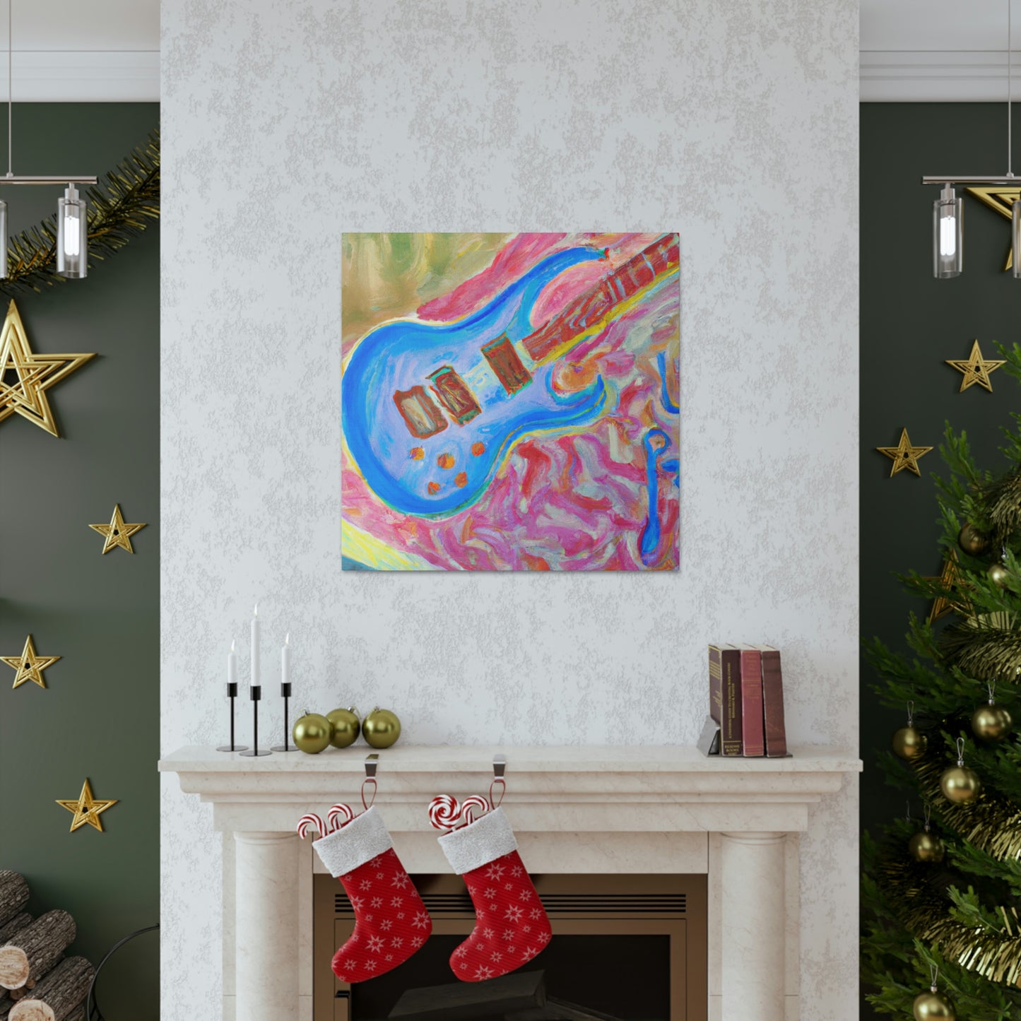 "Electric Guitar Triumphant" - Canvas