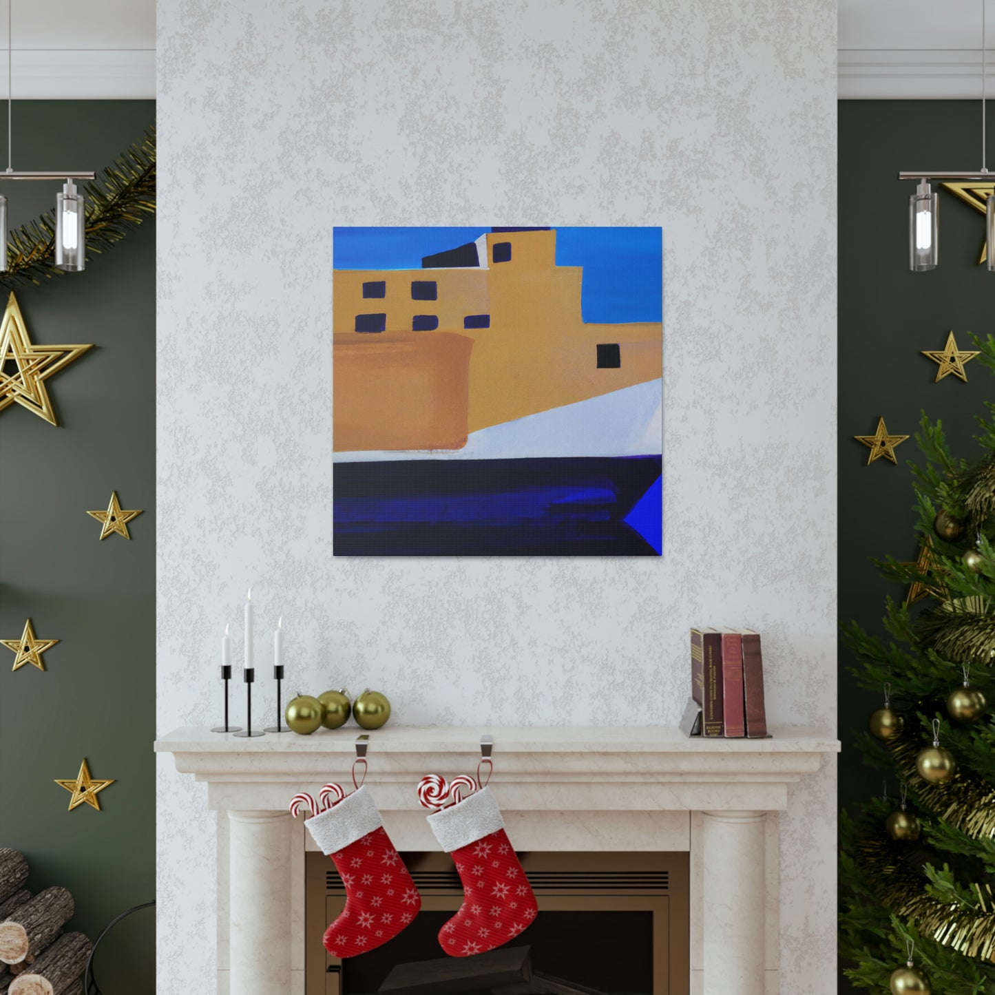 Ferry Minimalism Painting - Canvas