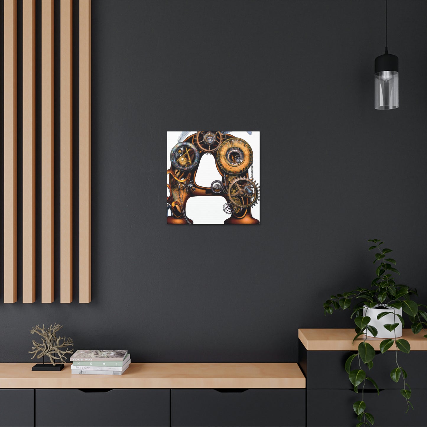 "Steamhearted Clockwork Heroes" - Canvas