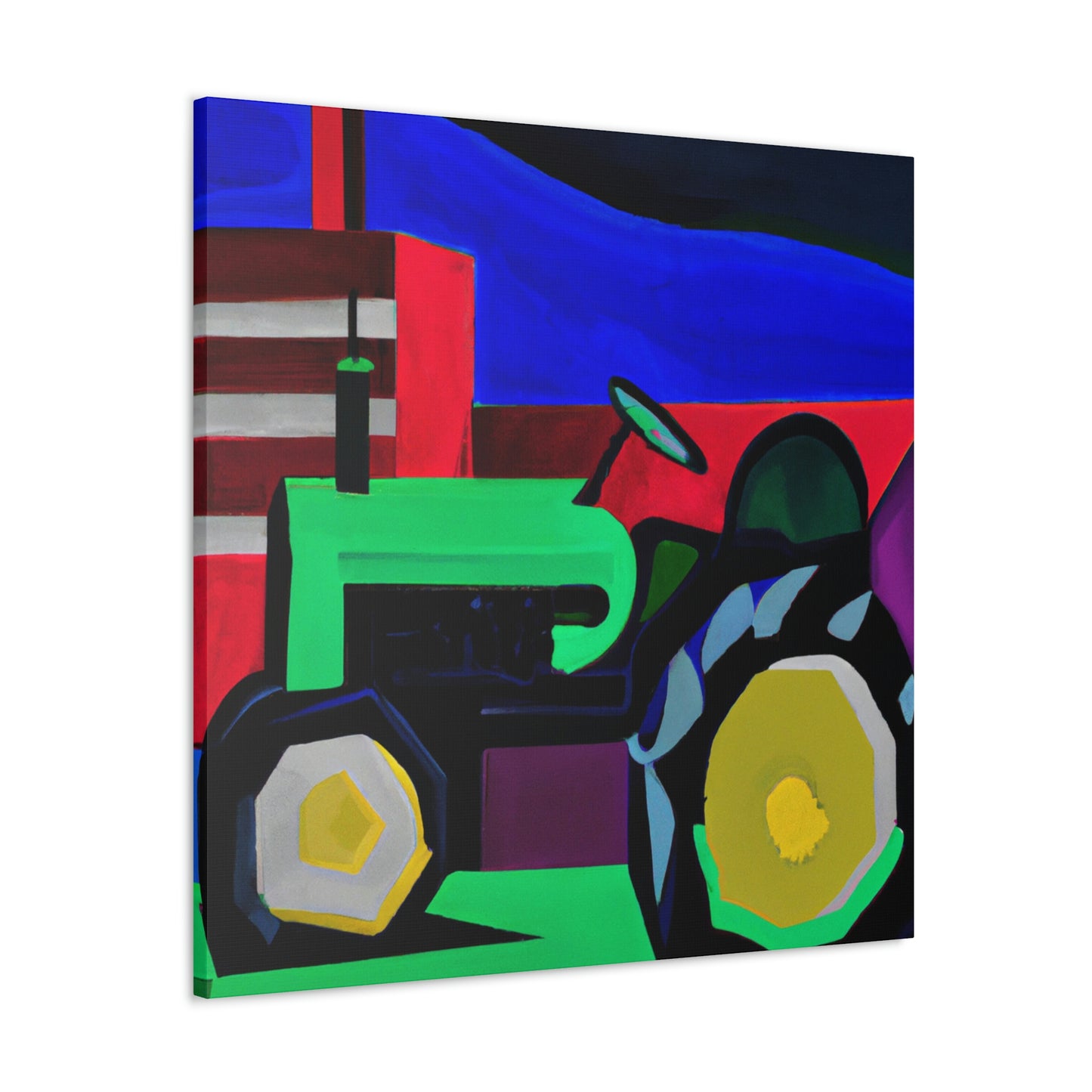 "Tractor Reimagined Deco" - Canvas