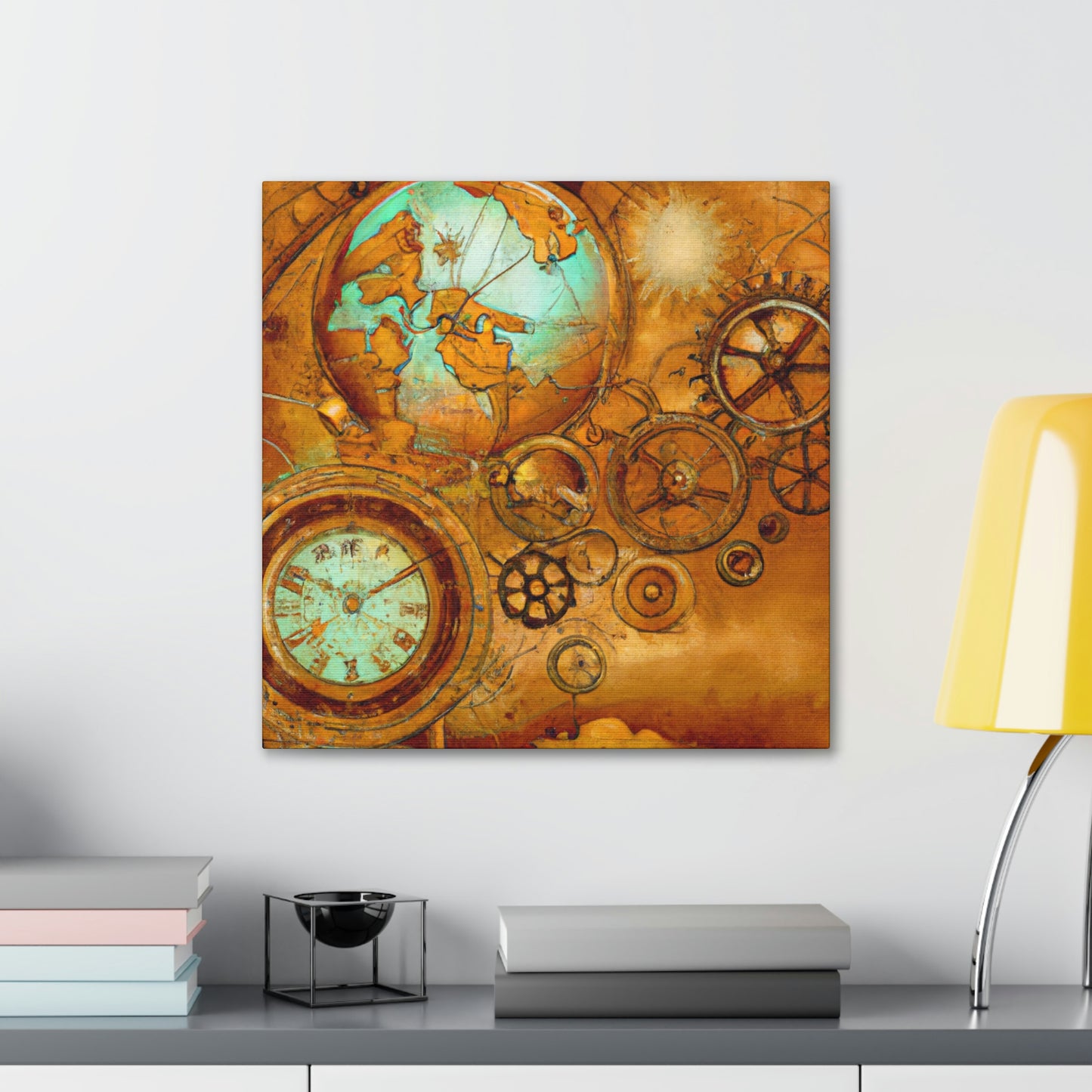 Steampunk Celestial Mapping - Canvas