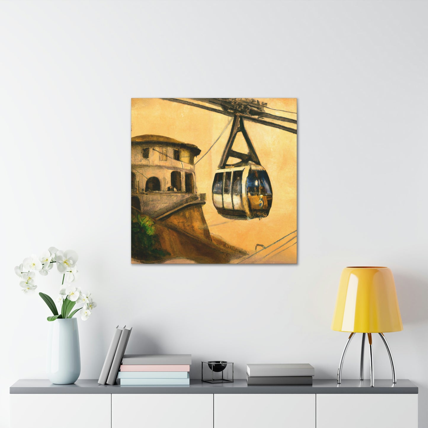 Steampunk Cable Car Dream - Canvas