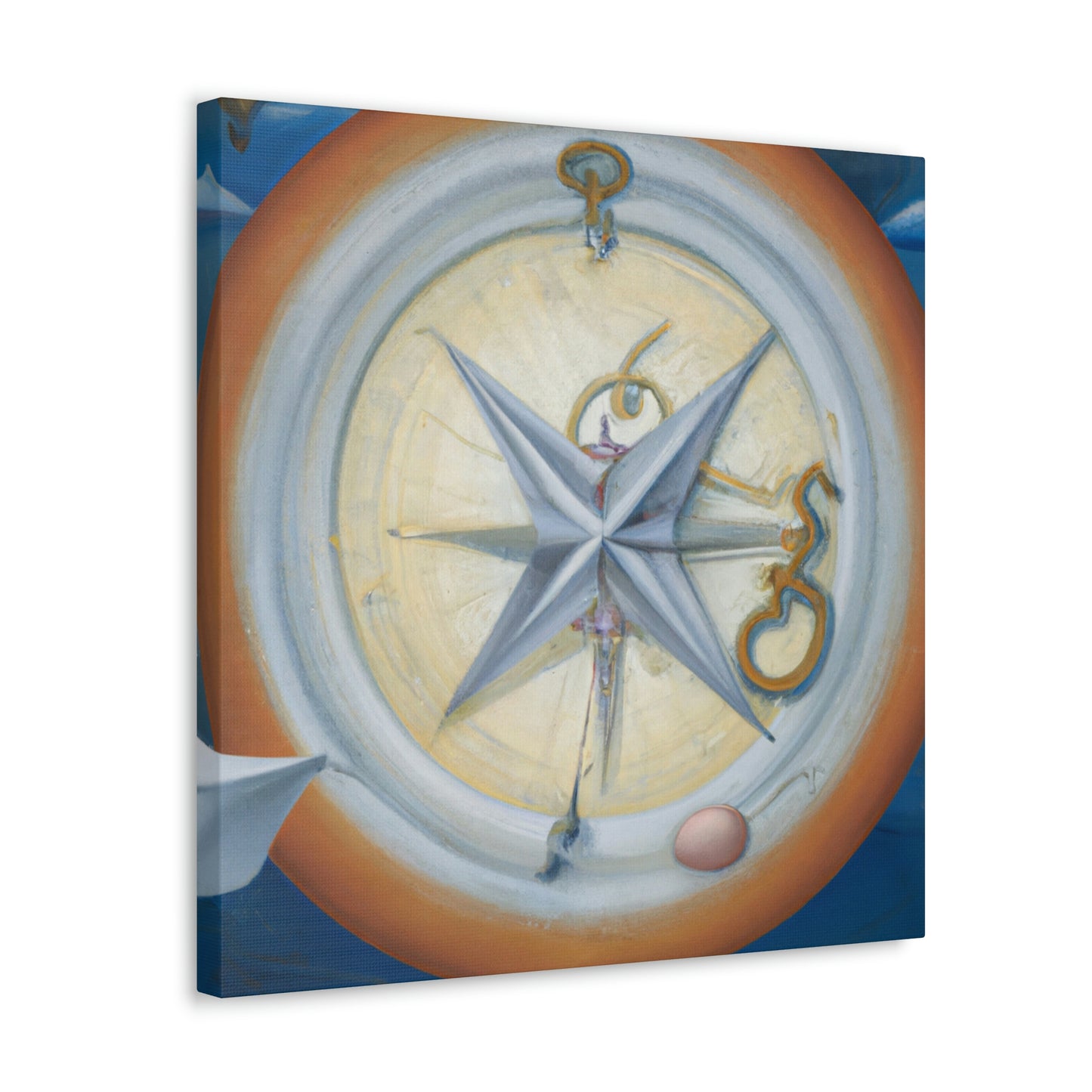 "Compass in Minimalism" - Canvas