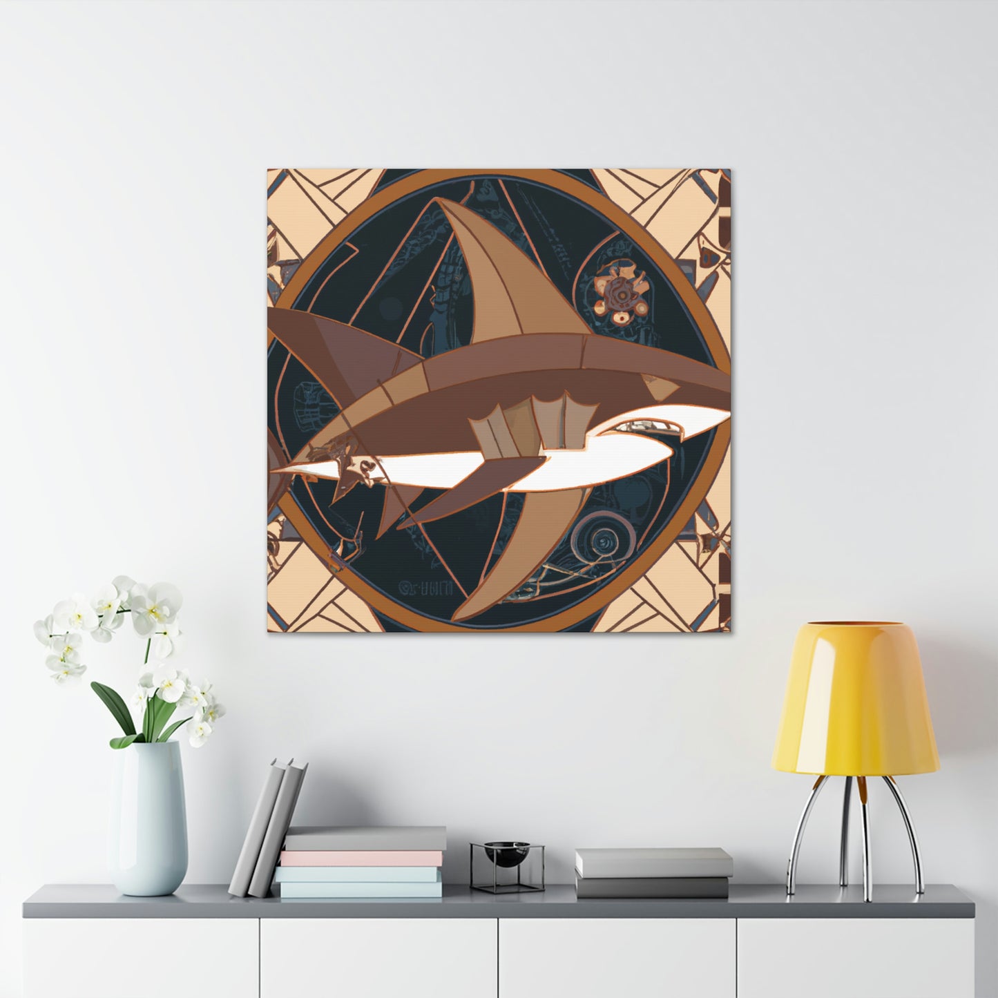 "Shark of the Roaring Twenties" - Canvas