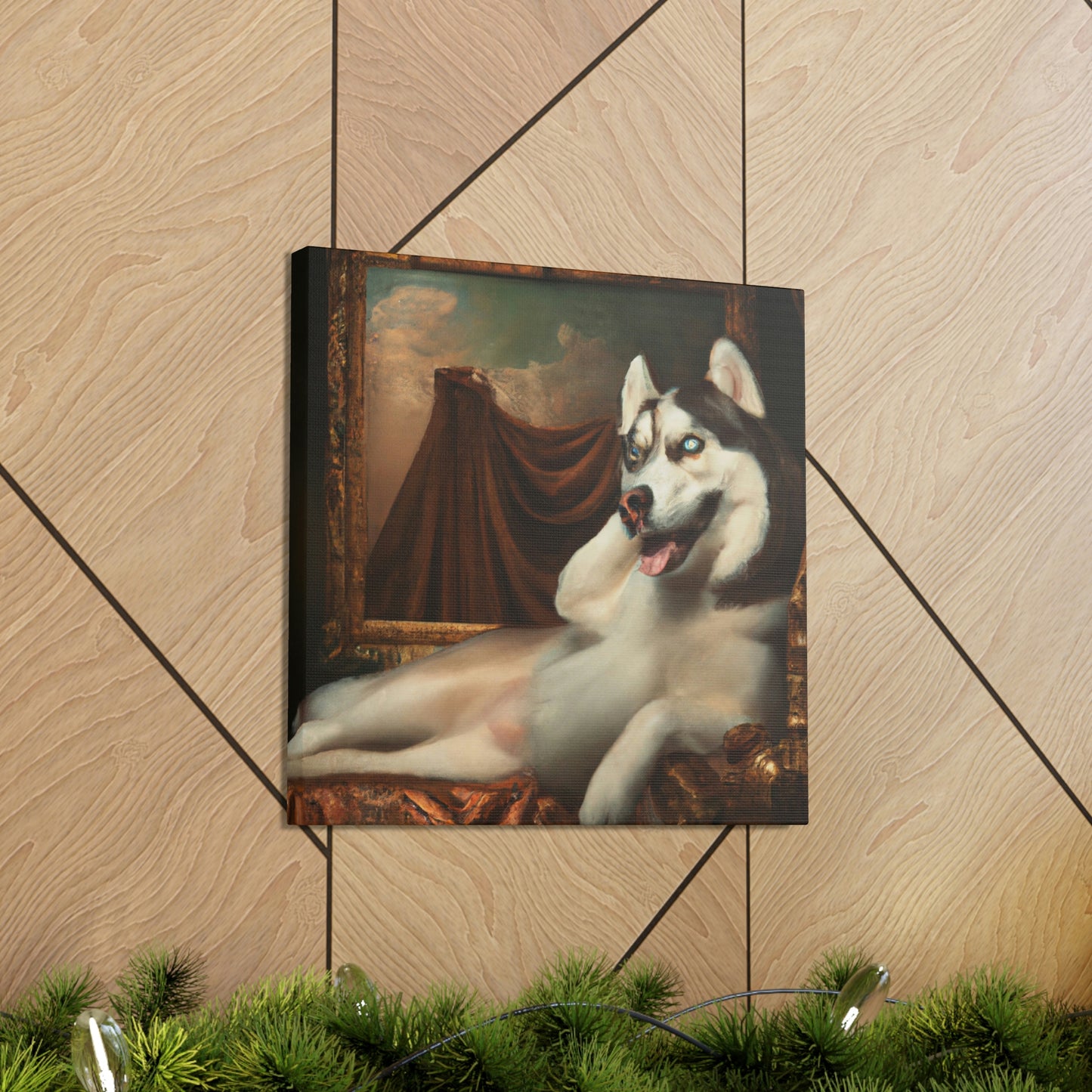 "The Loyal Husky Companion" - Canvas