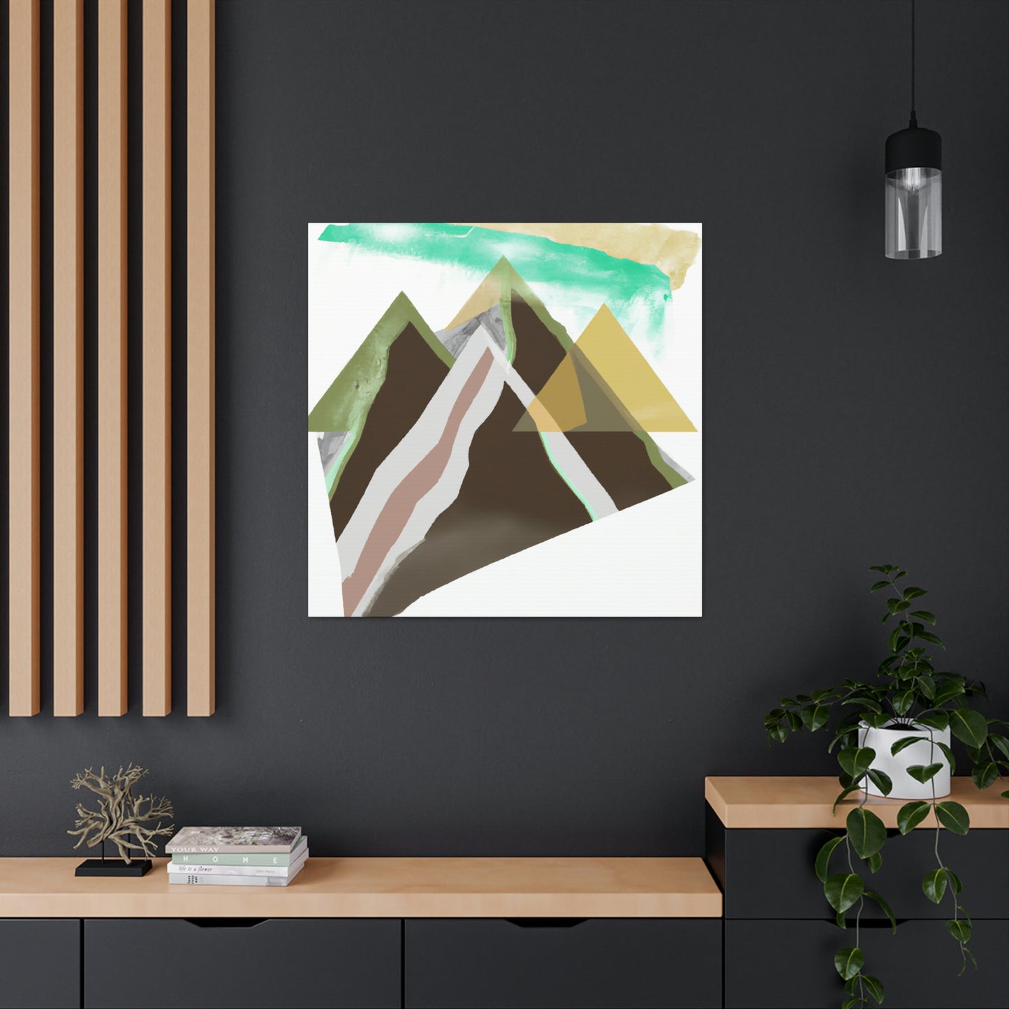 "Mountain Majesty Ablaze" - Canvas