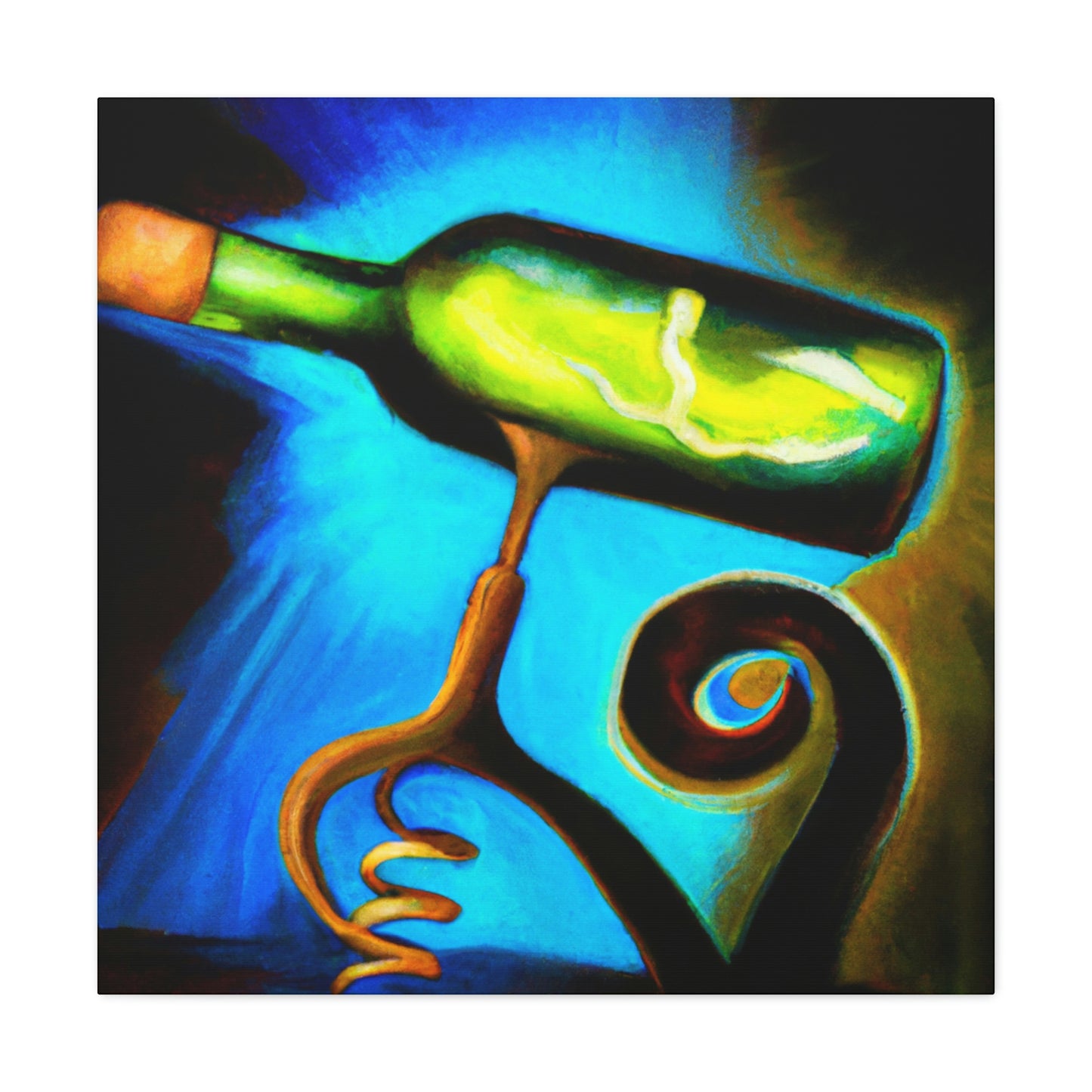 Corkscrew Boils Simmering - Canvas