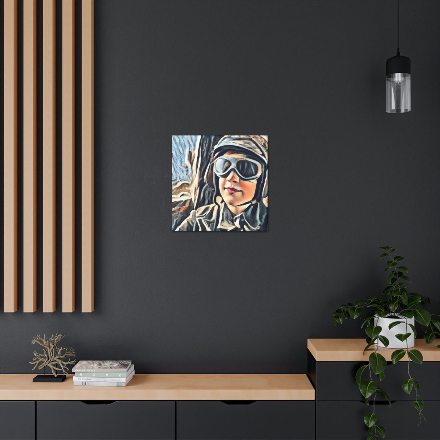 "Blue Skies, Navy Pilot" - Canvas