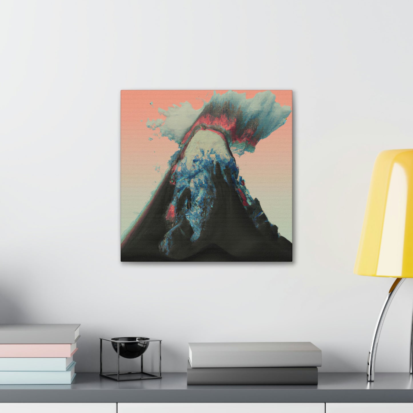 Volcano's Fiery Fury - Canvas