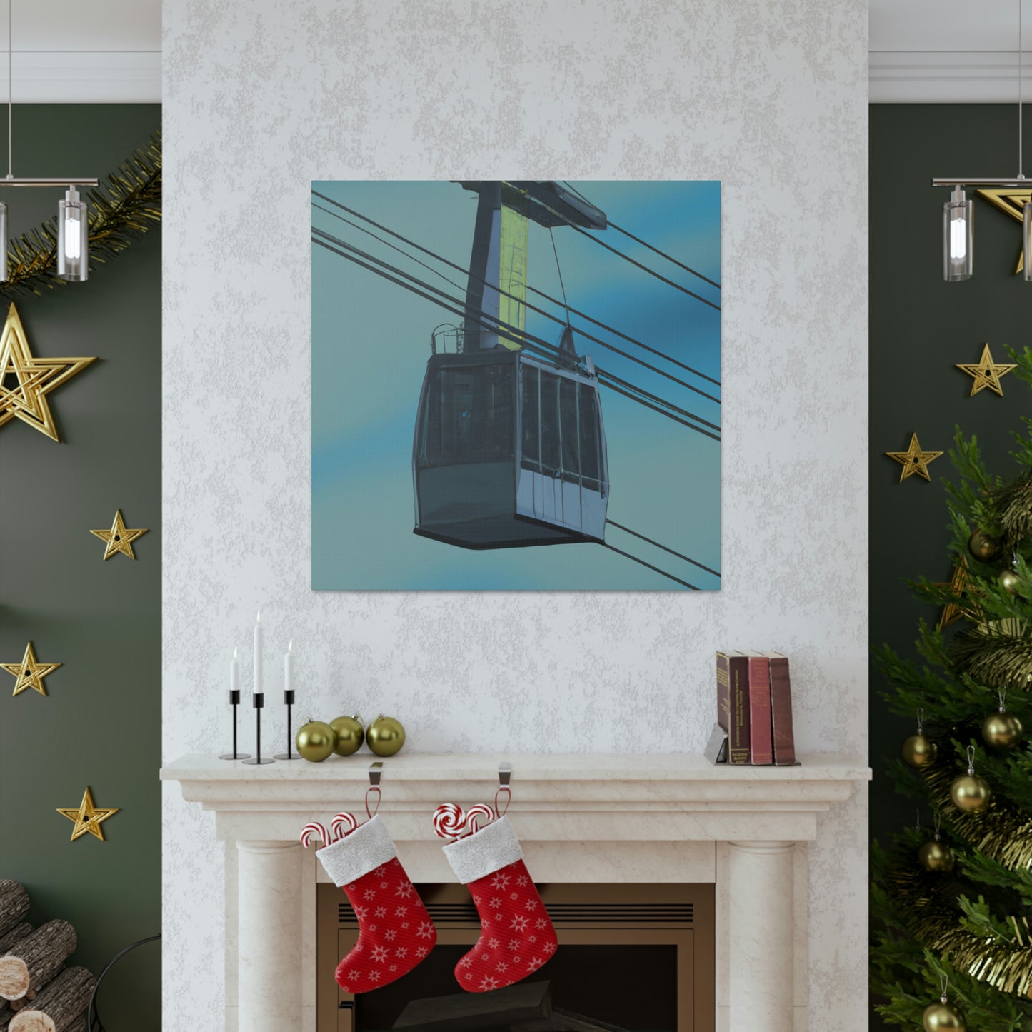 Cable Car Hyperrealism - Canvas