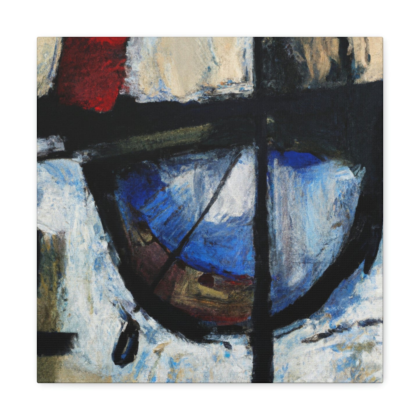 "Dinghy Sails Aglow" - Canvas