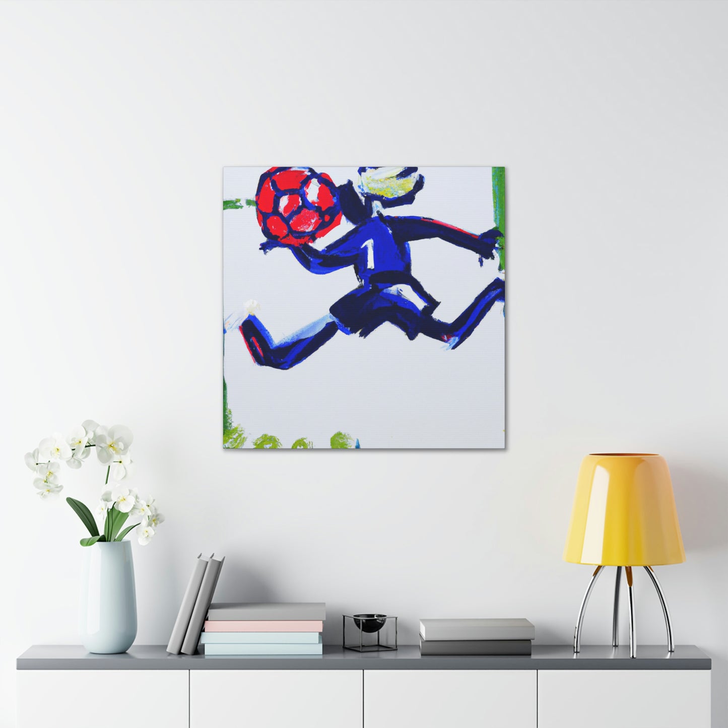 "Playing Soccer Passionately" - Canvas