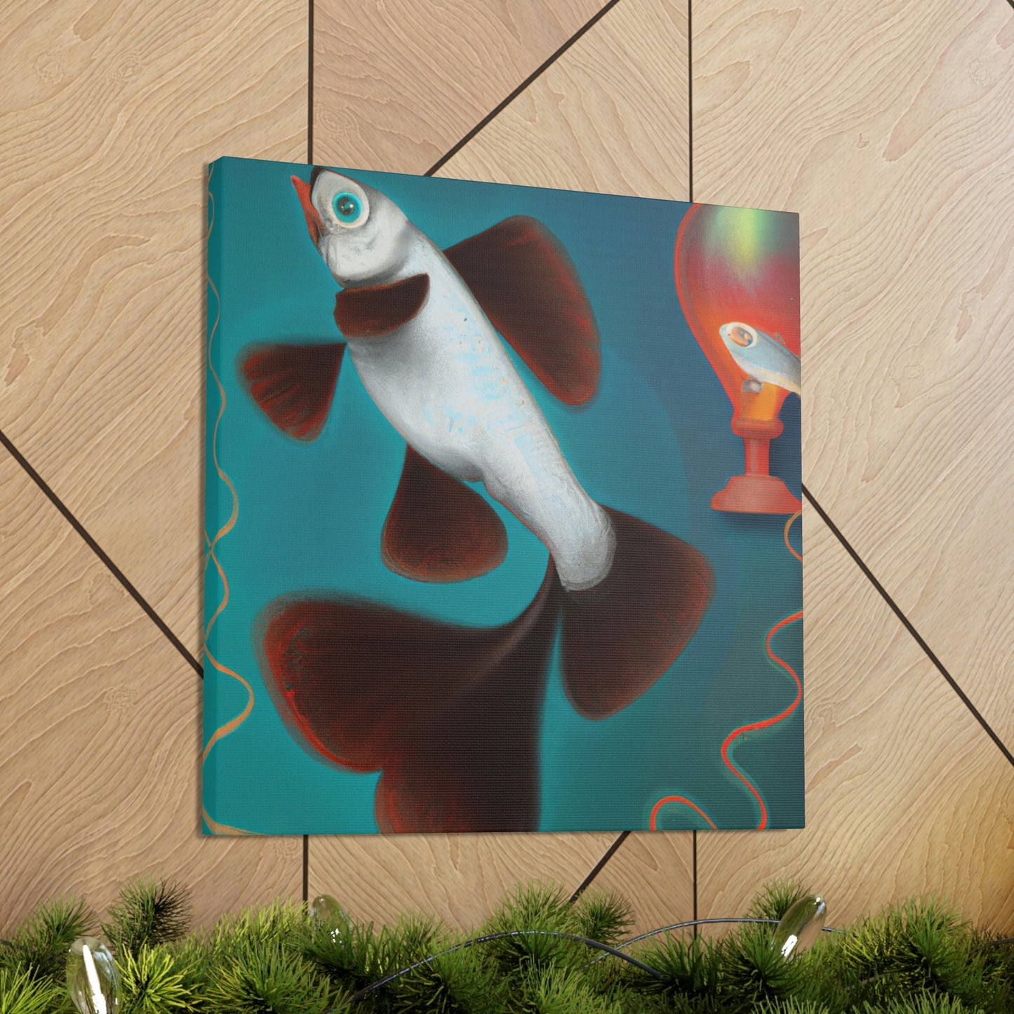 "Gilded Glittering Guppy" - Canvas