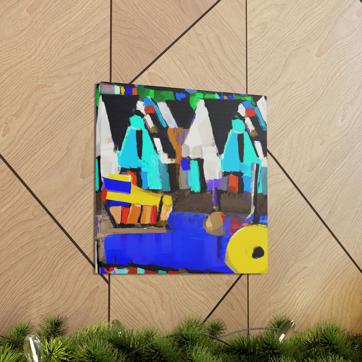 "Beach Cottage Scene" - Canvas